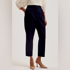 Ted Baker Maryiah Navy High Waist Trousers
